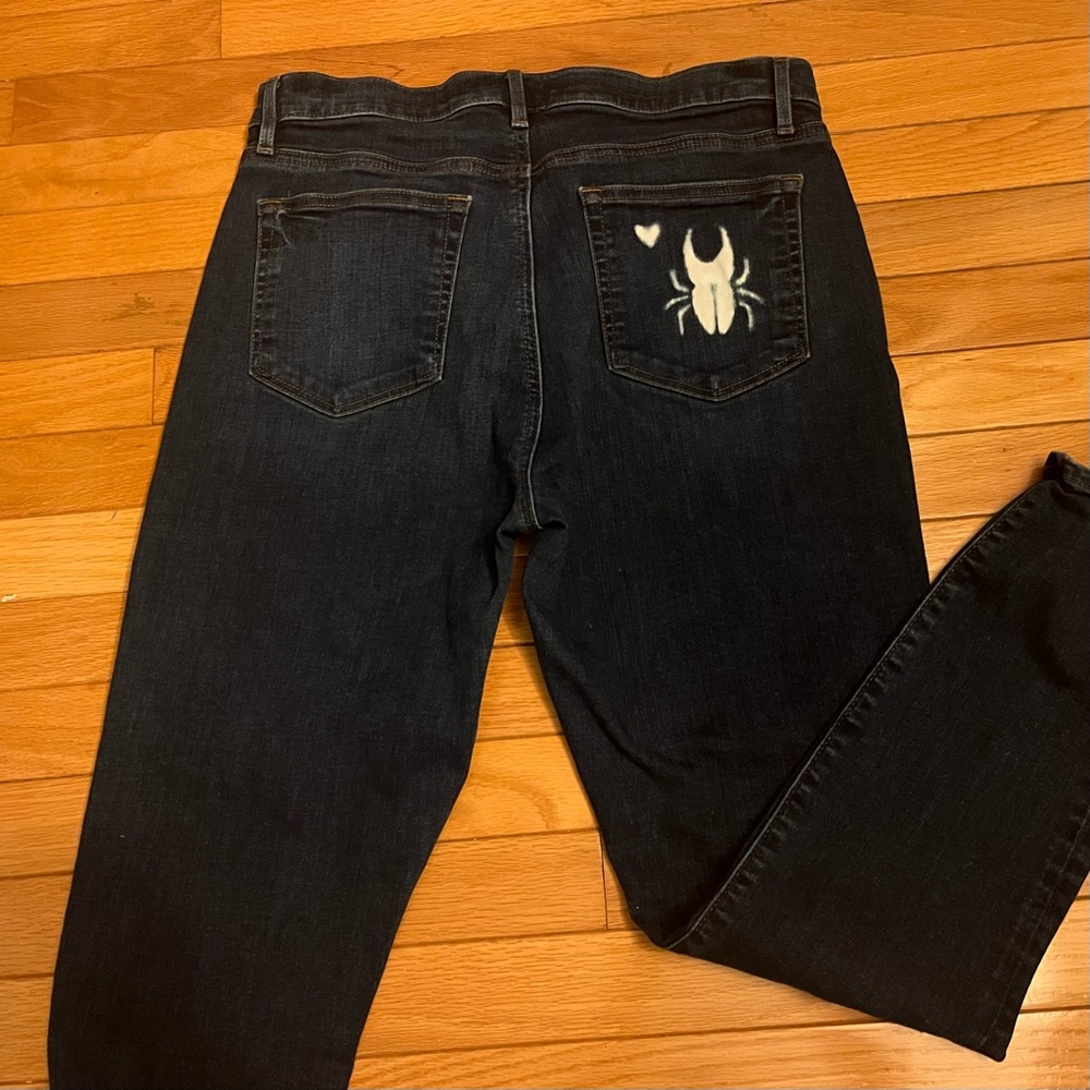 Beetle Butt Loft High Waisted Skinny Jeans